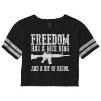 Awesome Freedom Has A Nice Ring And A Bit Of Recoil Sweatshirt Scorecard Crop Tee | Artistshot