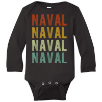 Naval City Philippines Retro Long Sleeve Baby Bodysuit | Artistshot