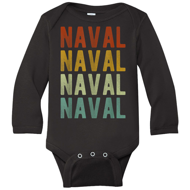 Naval City Philippines Retro Long Sleeve Baby Bodysuit by Sombre | Artistshot