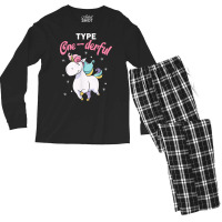 Type Onederful Shirt Type 1 Diabetes Awareness Unicorn T Shirt Men's Long Sleeve Pajama Set | Artistshot