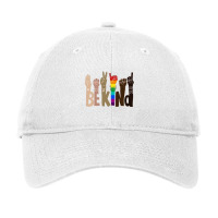 Be Kind Rainbow Shirt Be Kind Sign Language Shirt Be Kind Shirt Lgbt S Adjustable Cap | Artistshot