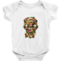 United Animal Kingdom Sugar Skull   Day Of The Dead Baby Bodysuit | Artistshot