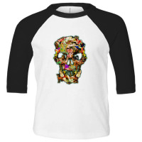 United Animal Kingdom Sugar Skull   Day Of The Dead Toddler 3/4 Sleeve Tee | Artistshot