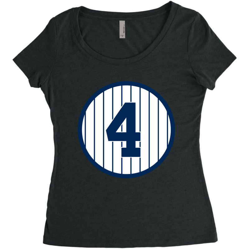 Lou Gehrig #4 Merch Legend Women's Triblend Scoop T-shirt by bianedorria | Artistshot