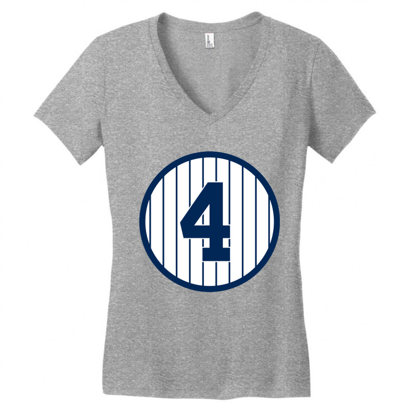 Lou Gehrig #4 Merch Legend Women's V-Neck T-Shirt by bianedorria | Artistshot