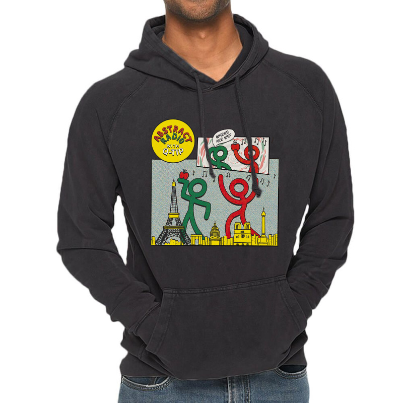 Atcq Abstrack Radio With Q-tip Vintage Hoodie by Kanmopsuk45 | Artistshot