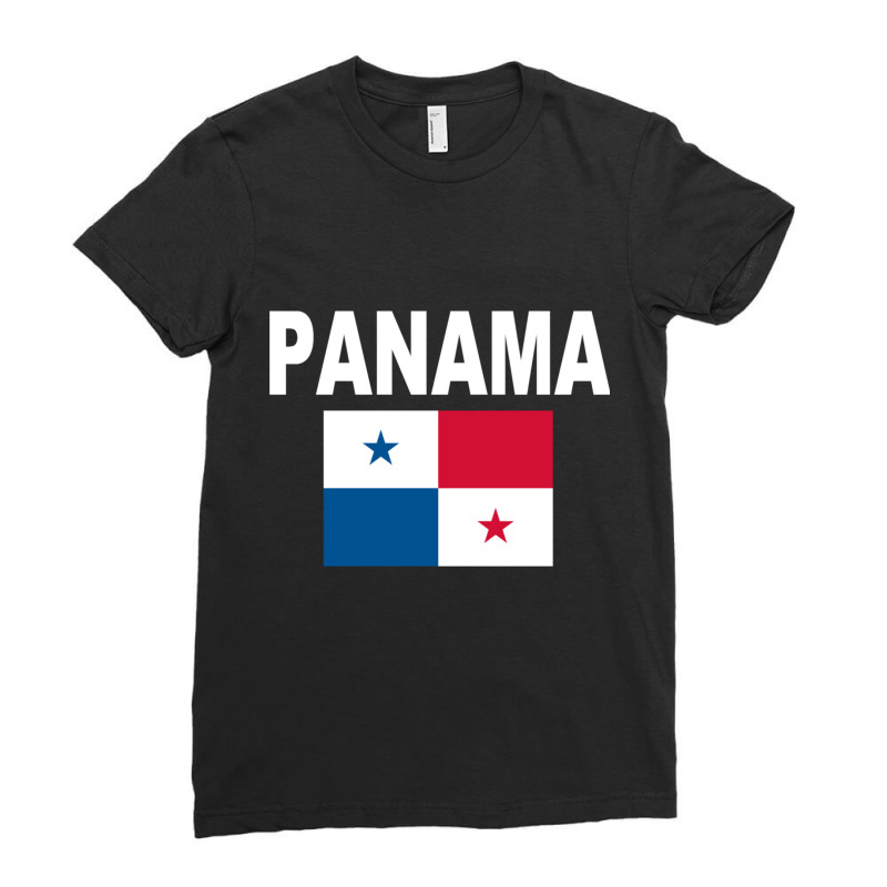 Flag Panama Pullover Hoodie Cool Panamanian Flags Gift Top Ladies Fitted T-Shirt by cm-arts | Artistshot