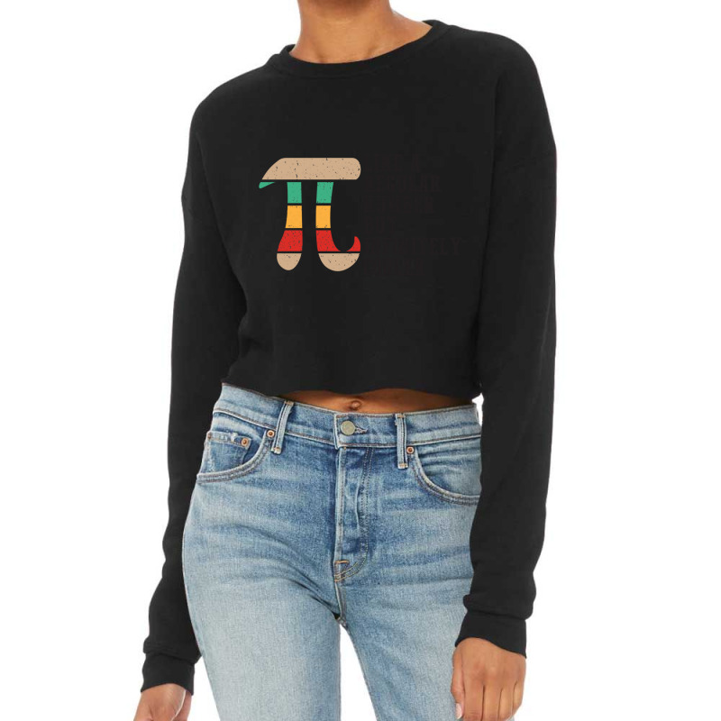 Like A Regular Number But Infinitely Cooler Funny Great Idea For Gift Cropped Sweater by cm-arts | Artistshot