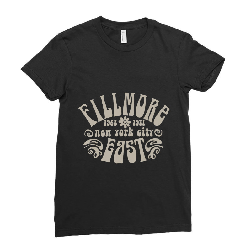 Fillmore 1968 1971 New York City East Embody Peace & Love Ladies Fitted T-Shirt by cm-arts | Artistshot