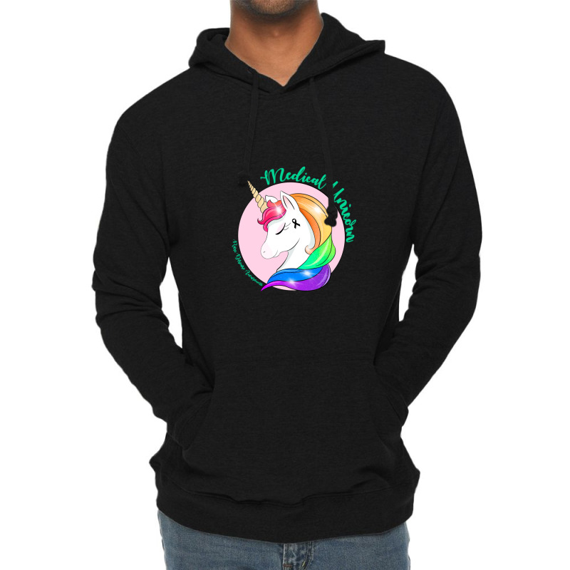 Medical Unicorn Rare Disease Awareness Lightweight Hoodie by NicholasRoberson | Artistshot