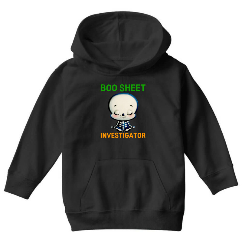 Boo Sheet Investigator Halloween Men Youth Hoodie by CRV | Artistshot