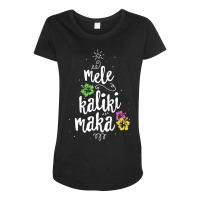 Mele Kalikimaka Christmas Tree Hawaiian Hawaii Xmas Maternity Scoop Neck T-shirt | Artistshot