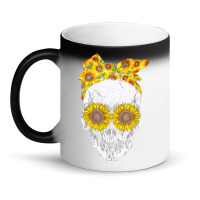 Skull Sunflower, Skull Sunflower Vintage, Skull Sunflower Art, Skull S Magic Mug | Artistshot