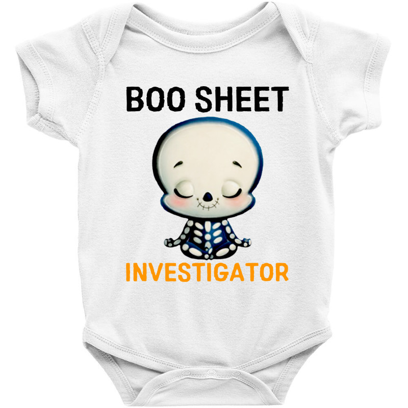 Boo Sheet Investigator Halloween Men Baby Bodysuit by CRV | Artistshot