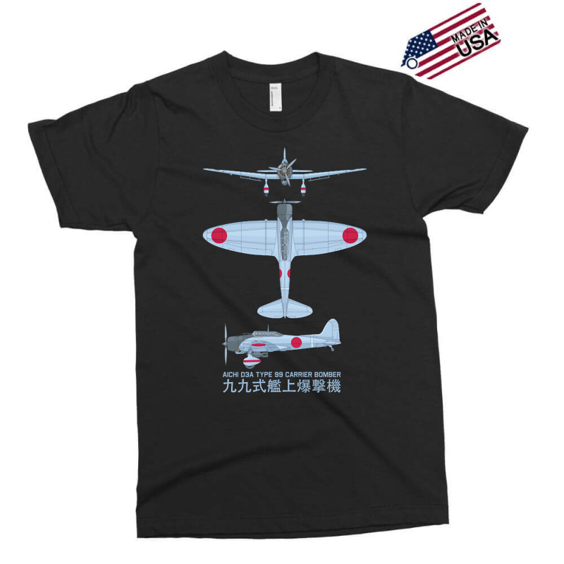 Aichi D3a Bomber Ww2 Japanese Carrier Plane Diagram Gifts Exclusive T-shirt by Kanmosrin52 | Artistshot