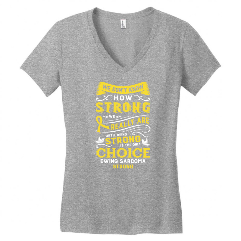 Ewing Sarcoma Awareness Women's V-Neck T-Shirt by tshiart | Artistshot