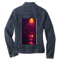 Jimmy Lee - Art Made By Ai Ladies Denim Jacket | Artistshot