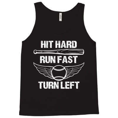 Vintage Hit Hard Run Fast Turn Tank Top Designed By Cocoa