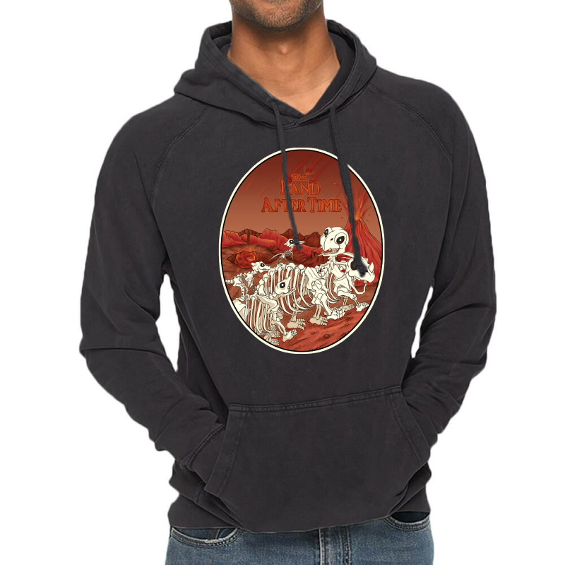 The Land After Time, The Land After Damaging Time, The Smouldering Lan Vintage Hoodie | Artistshot