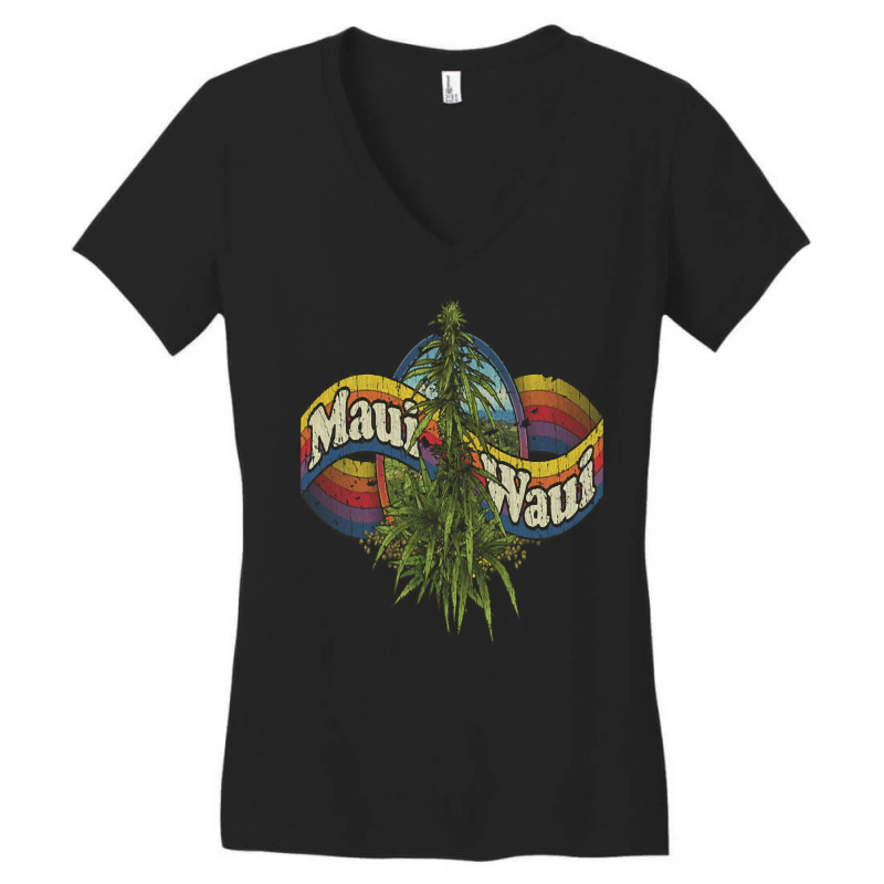 Maui Waui Infinite Rainbow, Maui Waui Infinite Rainbow Vintage, Maui W Women's V-Neck T-Shirt by SHBNBF7 | Artistshot