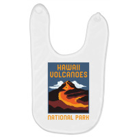 Hawaii Volcanoes National Park Big Island Retro Graphic Pullover Hoodi Baby Bibs | Artistshot