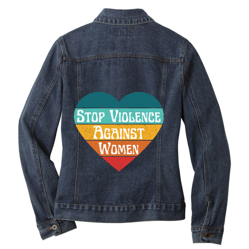 Violence Against Women Ladies Denim Jacket by FRANCISMATANZA | Artistshot