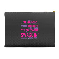 T1d Diabetic Type 1 Diabetes Awareness Men Women Kid Accessory Pouches | Artistshot