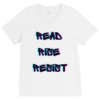 Read Rise Resist Hand Drawn Apparel And Accessories At Discounted Pric V-neck Tee | Artistshot