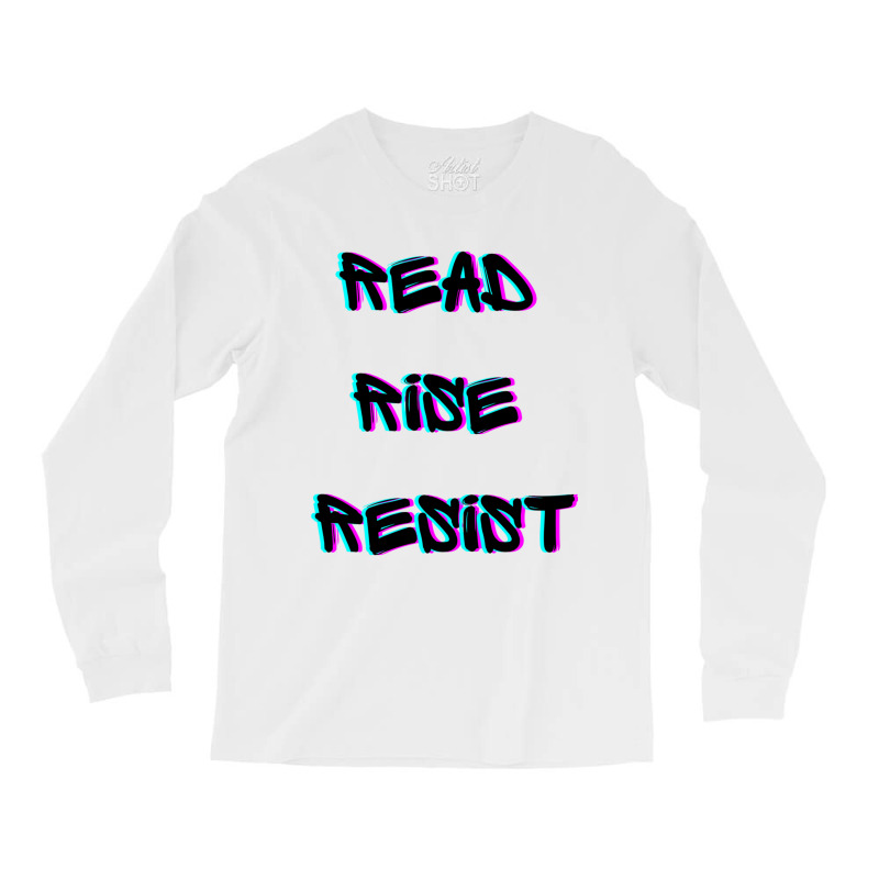 Read Rise Resist Hand Drawn Apparel And Accessories At Discounted Pric Long Sleeve Shirts | Artistshot