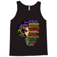 I Am Black History Month Woman Black Girl Magic Melanin Tank Top | Artistshot