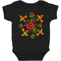 Slavic Colorful Birds, Flowers Petrykivka Painting Ethnical Premium T Baby Bodysuit | Artistshot