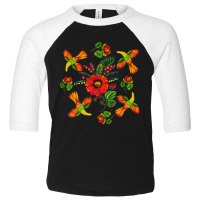 Slavic Colorful Birds, Flowers Petrykivka Painting Ethnical Premium T Toddler 3/4 Sleeve Tee | Artistshot