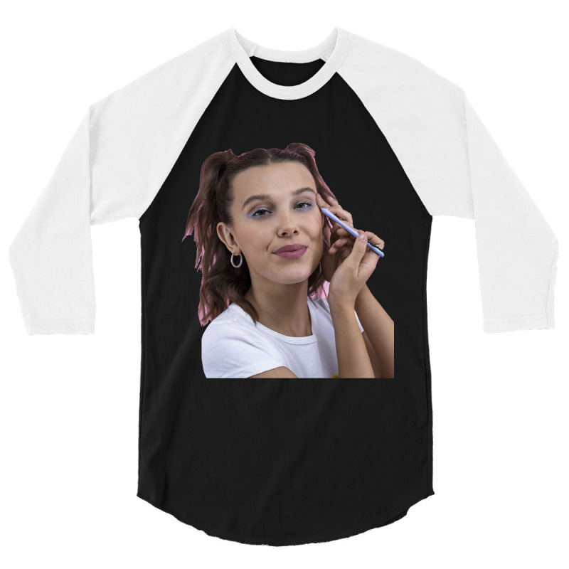 Great Model Millie Bobby Great Model Brown Florence More Then Awesome 3/4 Sleeve Shirt | Artistshot