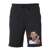 Great Model Millie Bobby Great Model Brown Florence More Then Awesome Fleece Short | Artistshot