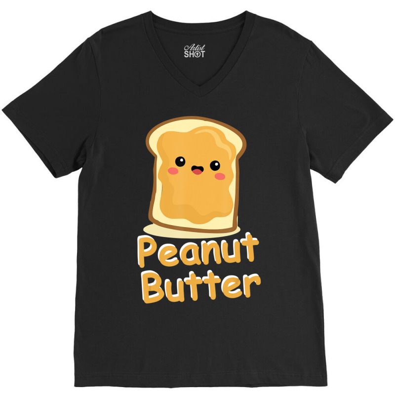 Peanut Butter Matching Halloween Costume For Couples Adults V-Neck Tee by cm-arts | Artistshot