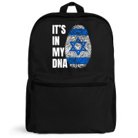 Fingerprint Dna Biometry Israel Flag T Shirt Backpack | Artistshot