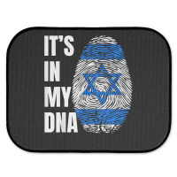 Fingerprint Dna Biometry Israel Flag T Shirt Rear Car Mat | Artistshot