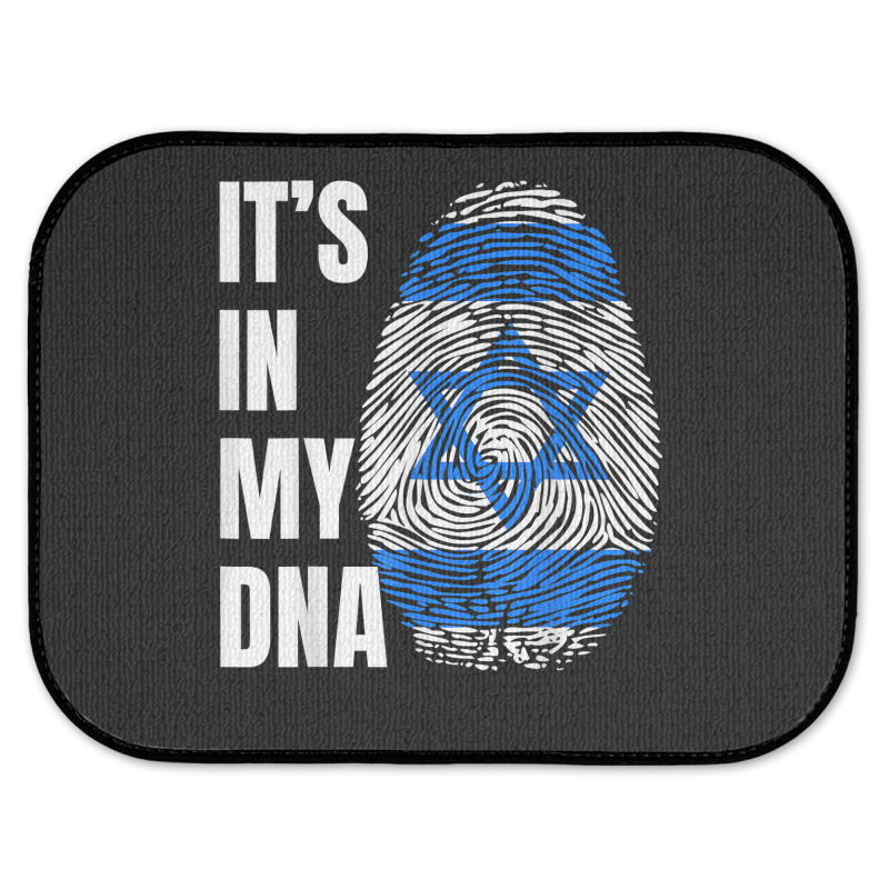 Fingerprint Dna Biometry Israel Flag T Shirt Rear Car Mat by cm-arts | Artistshot