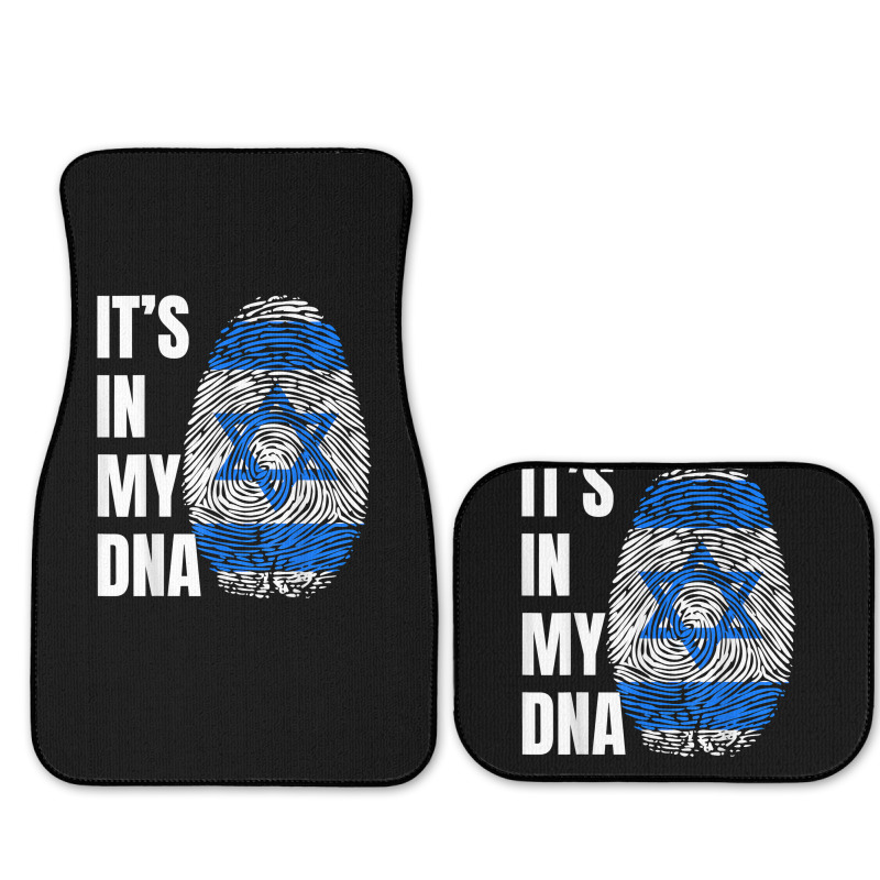 Fingerprint Dna Biometry Israel Flag T Shirt Full Set Car Mats by cm-arts | Artistshot