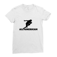 All American Football Running Back Ladies Fitted T-shirt | Artistshot