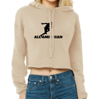 All American Football Running Back Cropped Hoodie | Artistshot