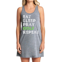 Funny Golf Preacher Pastor Eat Sleep Pray Golf Repeat Tank Dress | Artistshot