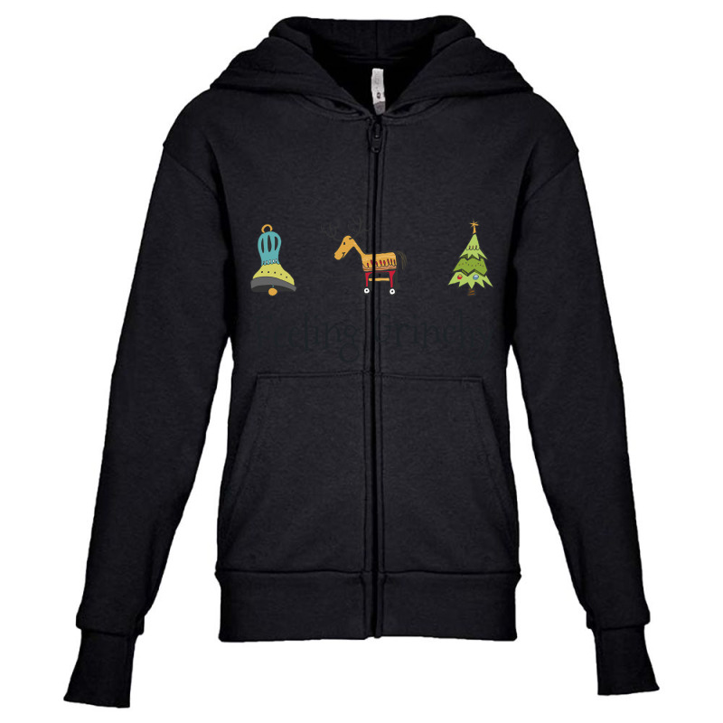 Feeling Grinchy-uz70d Youth Zipper Hoodie by atereabag | Artistshot