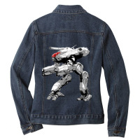 The War Between Military Means In 31st Century Battletech Game Maraude Ladies Denim Jacket | Artistshot