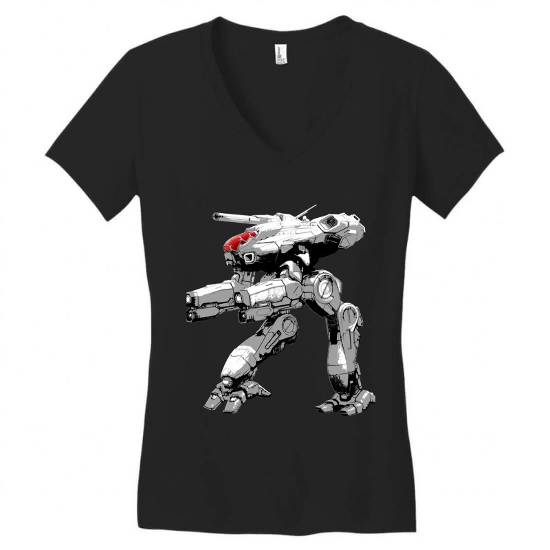 The War Between Military Means In 31st Century Battletech Game Maraude Women's V-Neck T-Shirt by cm-arts | Artistshot