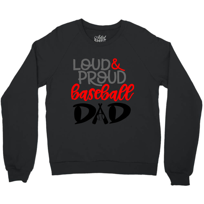 Baseball Dad Crewneck Sweatshirt | Artistshot