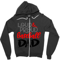 Baseball Dad Zipper Hoodie | Artistshot