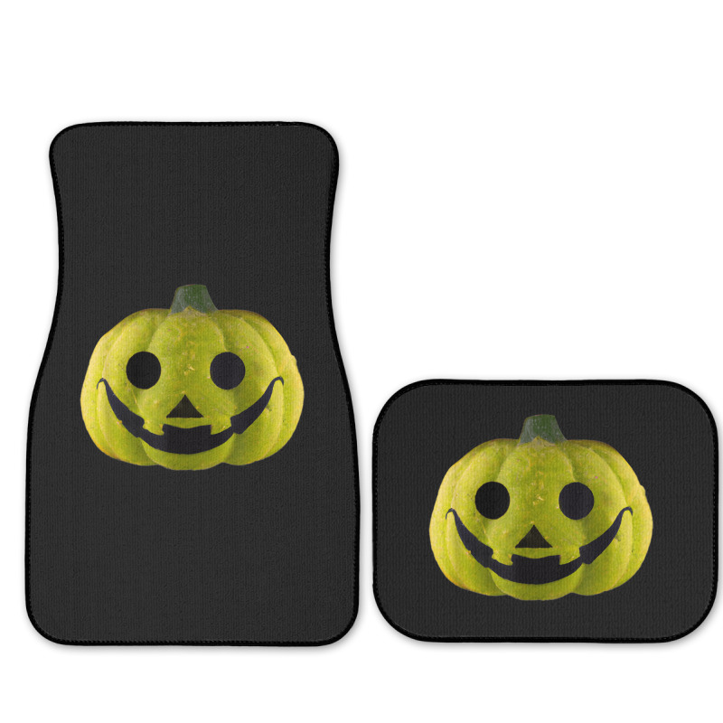 Cute Green Jack O Lantern Halloween Pumpkin Full Set Car Mats | Artistshot