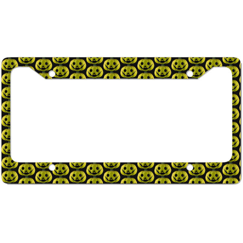 Cute Green Jack O Lantern Halloween Pumpkin License Plate Frame | Artistshot