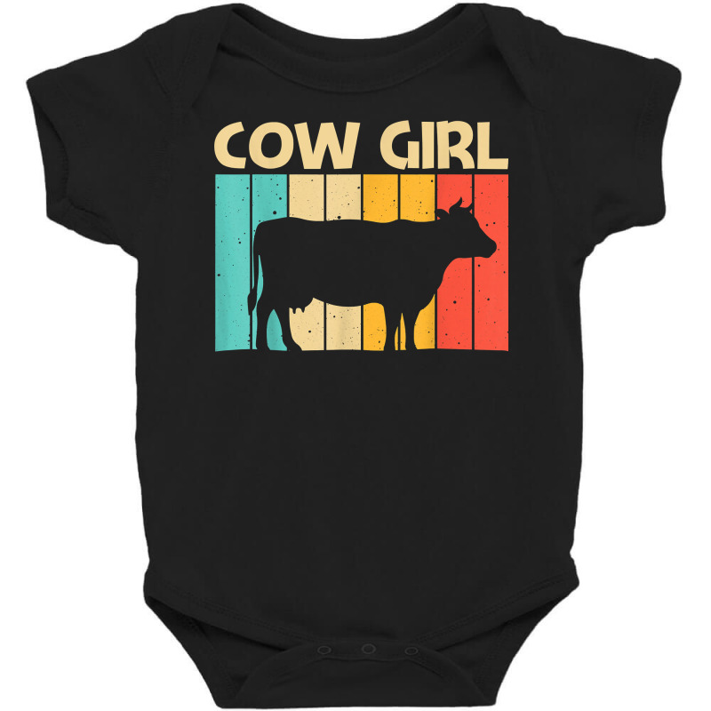 Funny Cow For Girls Kids Farm Animal Cow Lovers Dairy Farmer T Shirt Baby Bodysuit | Artistshot